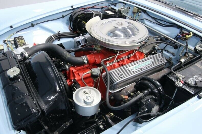 1957 Blue Ford Thunderbird Convertible
