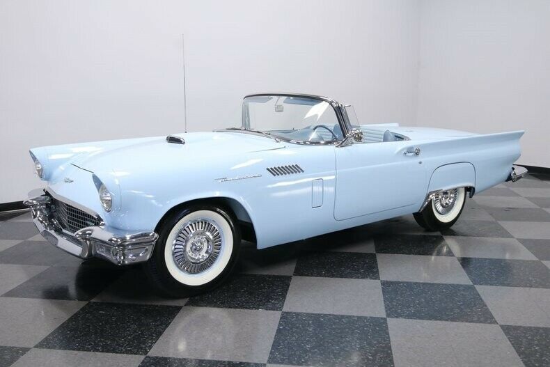 1957 Blue Ford Thunderbird Convertible