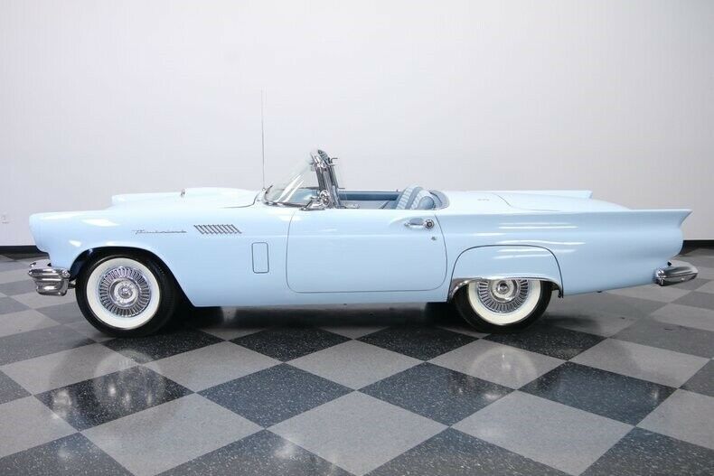 1957 Blue Ford Thunderbird Convertible