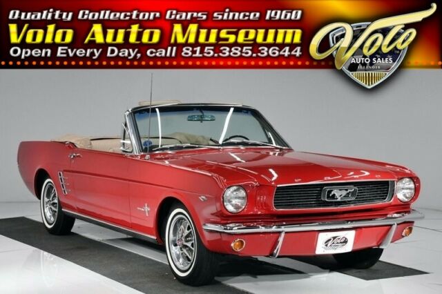 1966 Red Ford Mustang Convertible