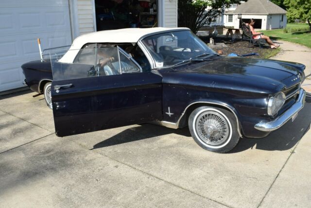 1964 Dark Blue Chevrolet Corvair Convertible