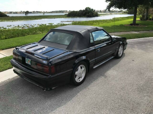 1991 Black Ford Mustang Convertible
