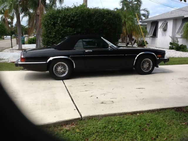 1986 Black Jaguar XJS Convertible