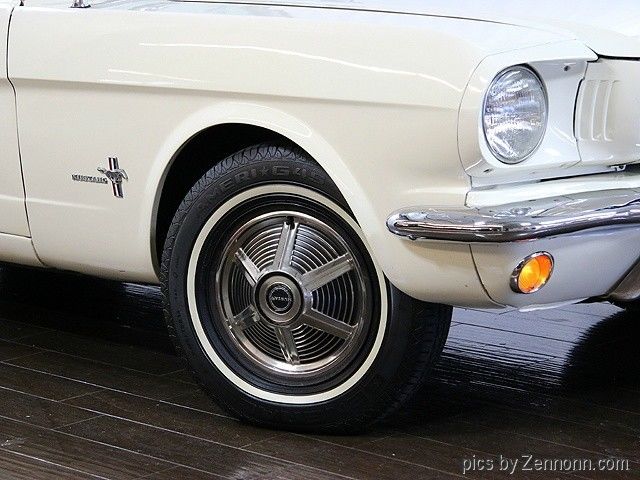 1965 White Ford Mustang Convertible