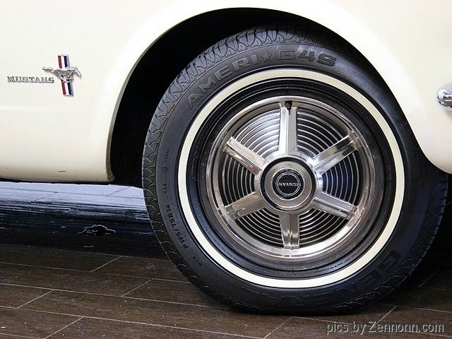 1965 White Ford Mustang Convertible