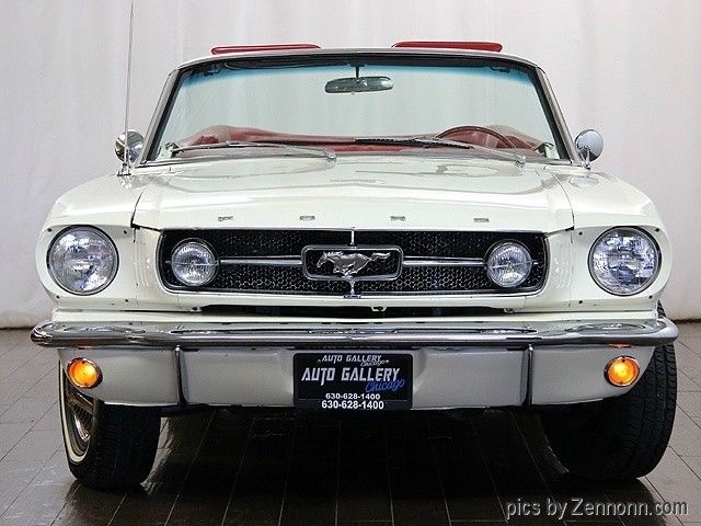 1965 White Ford Mustang Convertible