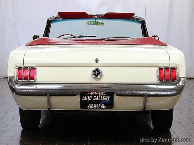 1965 White Ford Mustang Convertible