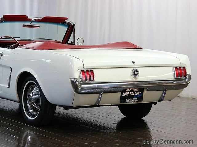 1965 White Ford Mustang Convertible