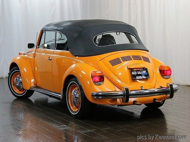 1973 Orange Volkswagen Beetle-New Convertible