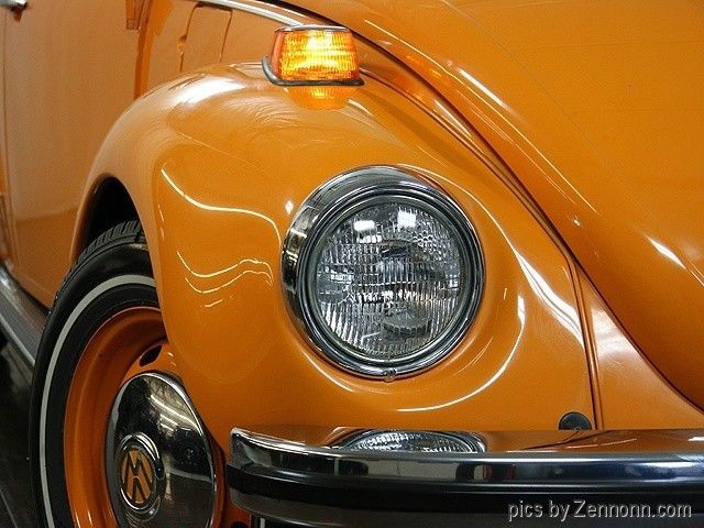 1973 Orange Volkswagen Beetle-New Convertible