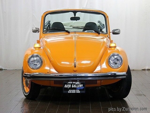 1973 Orange Volkswagen Beetle-New Convertible