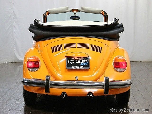 1973 Orange Volkswagen Beetle-New Convertible
