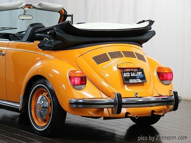 1973 Orange Volkswagen Beetle-New Convertible