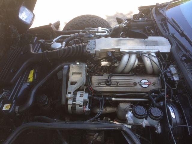 1988 Blue Chevrolet Corvette Convertible