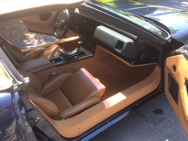 1988 Blue Chevrolet Corvette Convertible