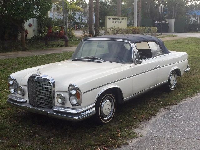 1963 White Mercedes-Benz 200-Series Convertible