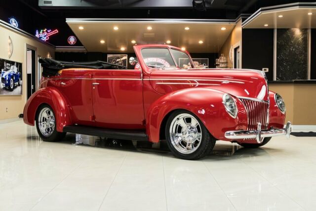 1939 Red Ford Deluxe Sedan