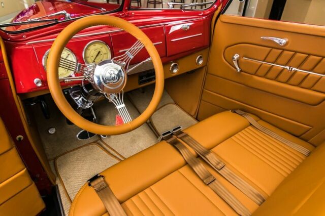 1939 Red Ford Deluxe Sedan