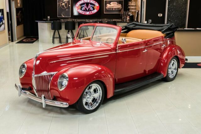 1939 Red Ford Deluxe Sedan
