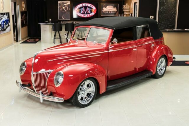 1939 Red Ford Deluxe Sedan
