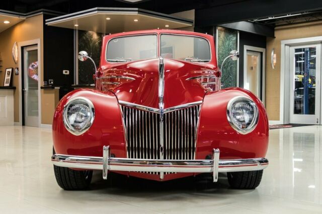 1939 Red Ford Deluxe Sedan