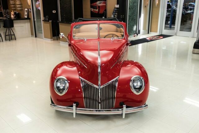 1939 Red Ford Deluxe Sedan