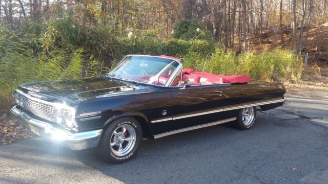 1963 Black Chevrolet Impala Convertible