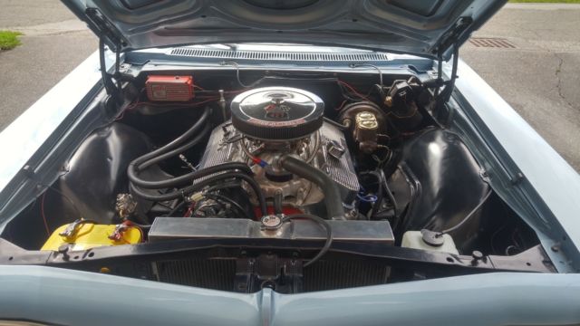 1966 Blue Chevrolet Impala Convertible