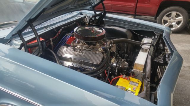 1966 Blue Chevrolet Impala Convertible