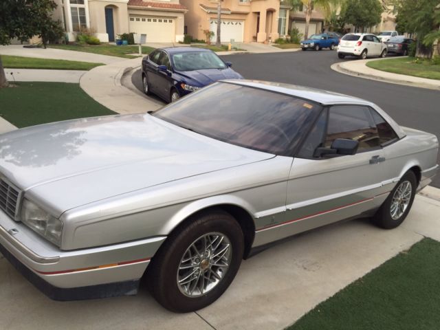 1987 Silver Cadillac Allante Convertible