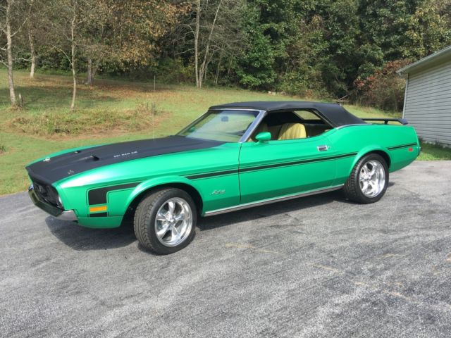 1973 Grabber Green Ford Mustang Convertible