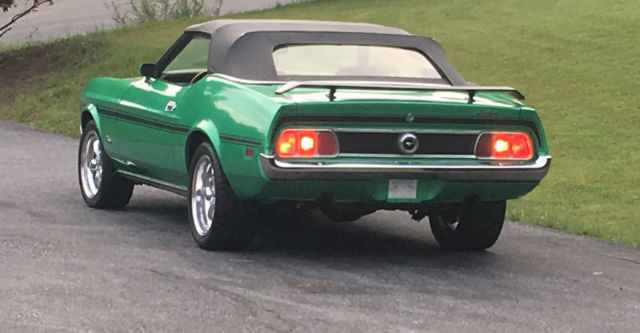 1973 Grabber Green Ford Mustang Convertible