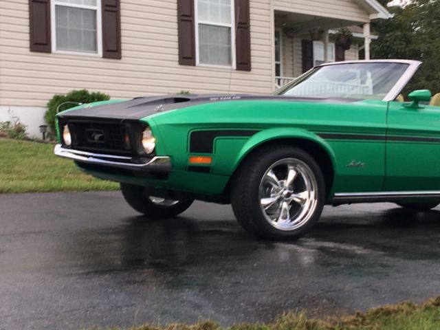 1973 Grabber Green Ford Mustang Convertible