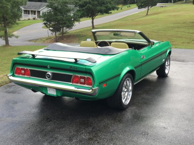 1973 Grabber Green Ford Mustang Convertible