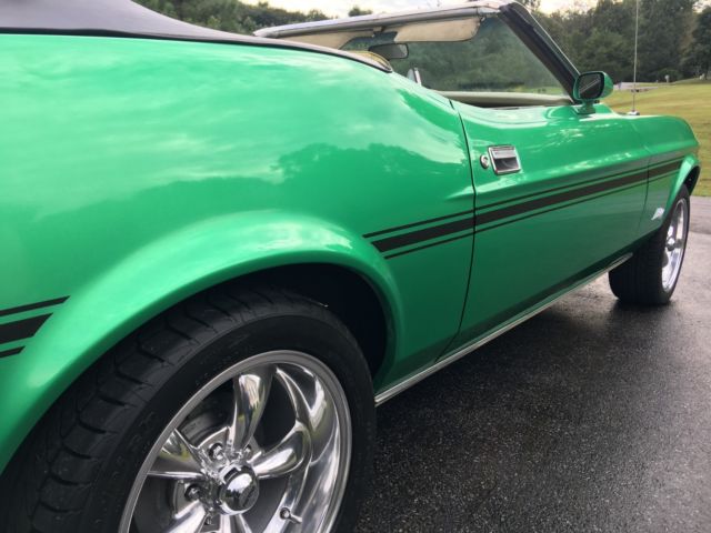 1973 Grabber Green Ford Mustang Convertible