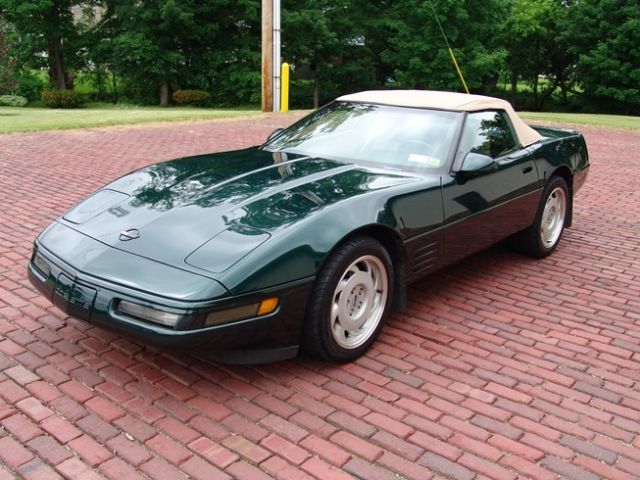 1992 Green Chevrolet Corvette Convertible