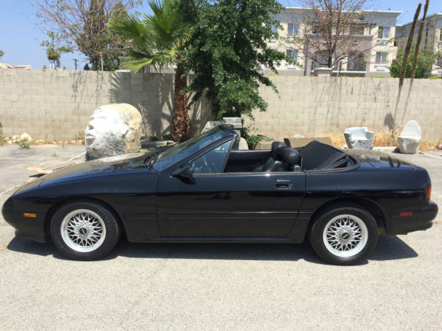 19900000 Black Mazda RX-7 Convertible