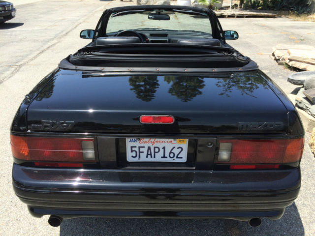 19900000 Black Mazda RX-7 Convertible