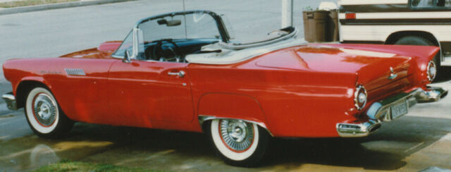 1957 Red Ford Thunderbird Convertible