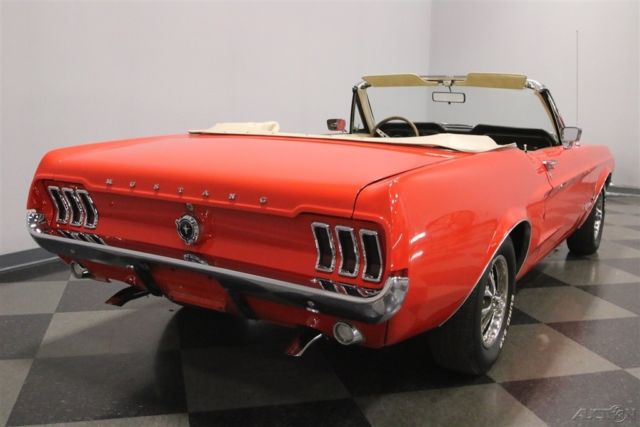 1967 Red Ford Mustang