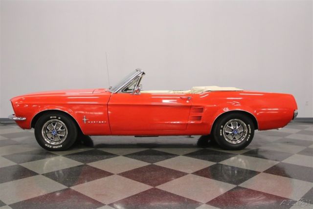 1967 Red Ford Mustang