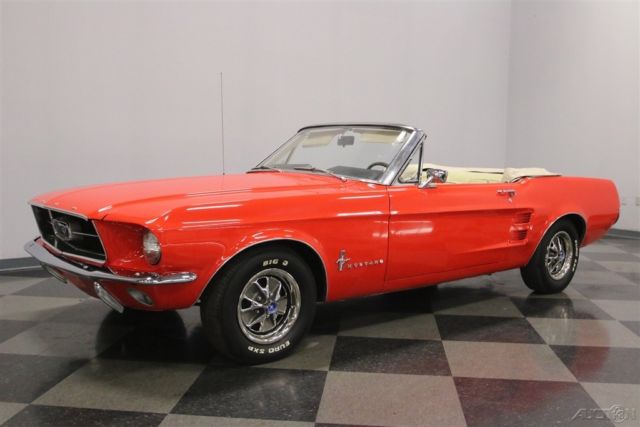 1967 Red Ford Mustang