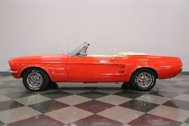 1967 Red Ford Mustang