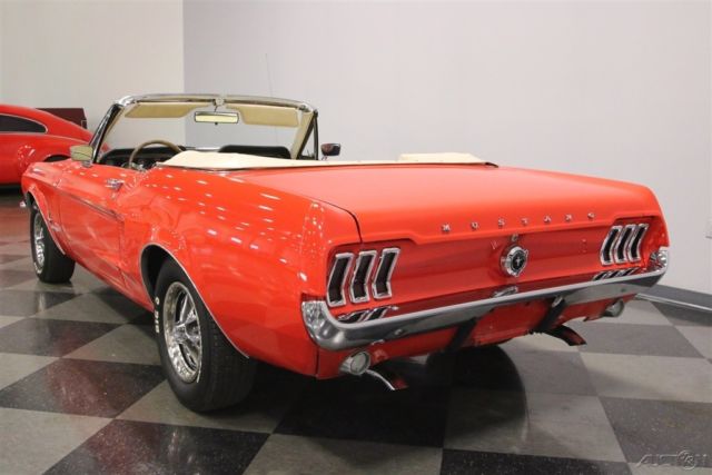 1967 Red Ford Mustang