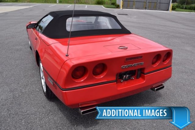 1986 Red Chevrolet Corvette Convertible