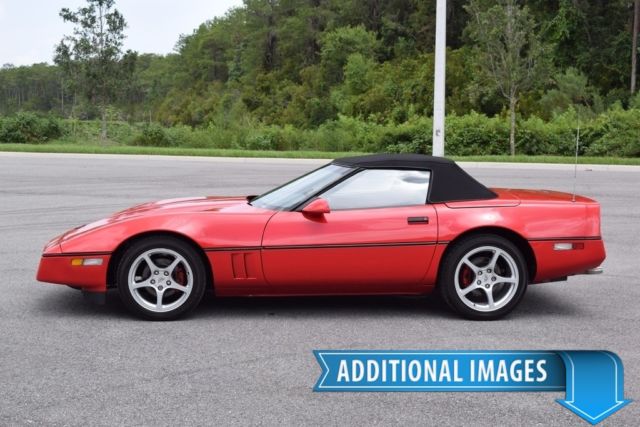 1986 Red Chevrolet Corvette Convertible