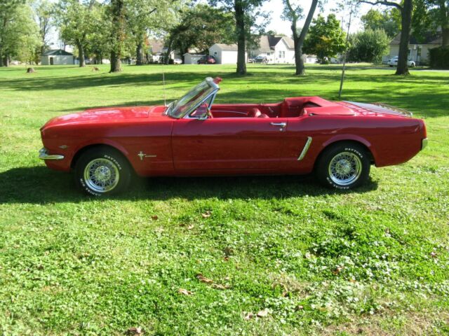 1965 Red Ford Mustang Convertible