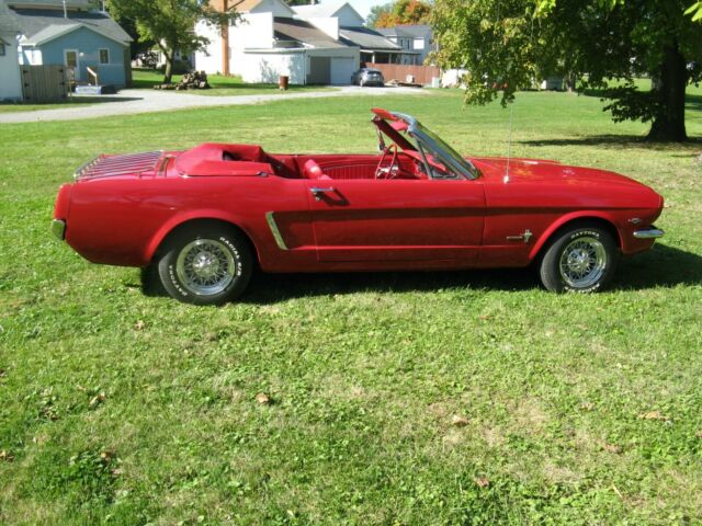 1965 Red Ford Mustang Convertible