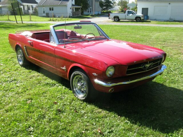 1965 Red Ford Mustang Convertible