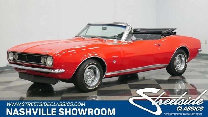 1967 Red Chevrolet Camaro Convertible